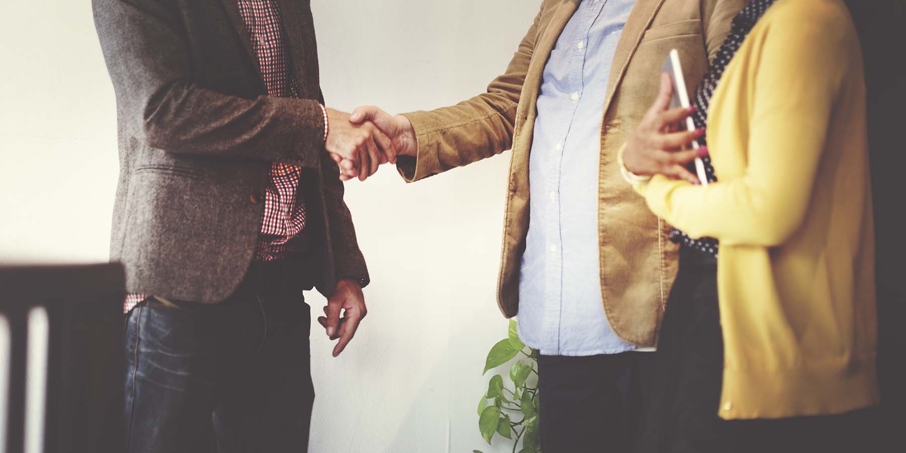 Business Team Partnership Greeting Handshake